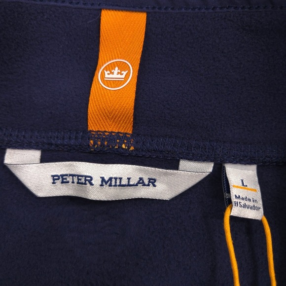 Peter Millar All Day Micro-Fleece Vest Mens L Navy Lightweight Performance NEW - Picture 8 of 12